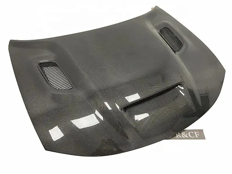 Tudung serat karbon untuk 2015-21 menghindari pengisi daya SRT Hellcat Redeye gaya serat karbon tudung depan dengan ventilasi