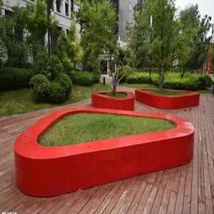 ที่นั่งริมสระน้ำต้นไม้ไฟเบอร์กลาสกลางแจ้งสินค้าออกใหม่ประติมากรรมม้านั่งว่างห้างสรรพสินค้าสั่งทำพิเศษเก้าอี้สำหรับพักผ่อนในสวน - Product Image 6