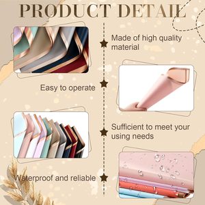 Elegante e squisito 58*58cm impermeabile Bopp plastica rosa <span class=keywords><strong>Bouquet</strong></span> carta da imballaggio per san valentino e la festa della mamma - Product Image 5