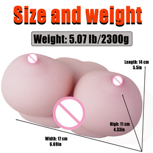 Realistiche borst-seksspeeltjes voor mannen, mannelijke masturbatiepop met vagina & anus, zachte borstzak voor mannen. - Product Image 2