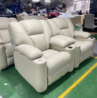 Luxuriöse Kinositz-Modelle für Zuhause: Komfortable Massagesessel, Elektrische Echtleder-Kinosofas für das Wohnzimmer