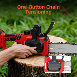Scie à chaîne sans fil portative 21V de qualité industrielle pour la coupe du bois, idéale pour l'<span class=keywords><strong>élagage</strong></span> de jardin, vente en gros OEM - Product Image 5