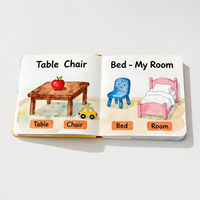 Venta al por mayor de libros impresos personalizados para niños, servicio de impresión de libros de cartón de tapa dura, libro de Aprendizaje Temprano de tapa dura para niños