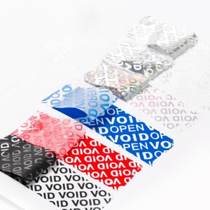 Etiqueta adhesiva vacía MOQ bajo personalizada Número de serie Transferencia parcial Tamper Evident Void Sticker Etiqueta de seguridad - Product Image 6