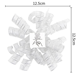 MSD Lazos Rizados Hechos a Mano, <span class=keywords><strong>de</strong></span> Lujo, Ecológicos, Biodegradables y Duraderos <span class=keywords><strong>para</strong></span> Cajas <span class=keywords><strong>de</strong></span> Regalo <span class=keywords><strong>de</strong></span> <span class=keywords><strong>Navidad</strong></span>, 11 Modelos, Cinta <span class=keywords><strong>de</strong></span> Plástico o <span class=keywords><strong>Papel</strong></span> - Product Image 2
