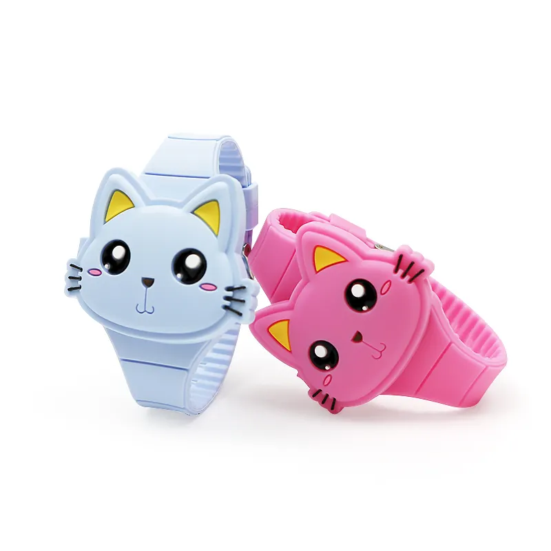 Multifunction Silicone Material Cartoon Cute Design Children's Watches Wholesale