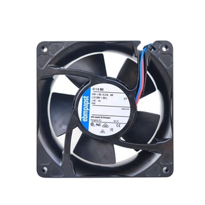 Ventilador Axial de Refrigeración para Gabinete ebmpapst 4114NU 119x119x38mm, 24V DC, 106.0CFM, 5.6W, 3200RPM, Rodamiento de Bolas, IP68 - Product Image 1