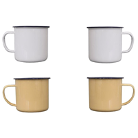 Mug émaillé par sublimation vintage, tasses personnalisées mugs de camping personnalisables, mugs par sublimation gobelet à café tasses en acier émaillé