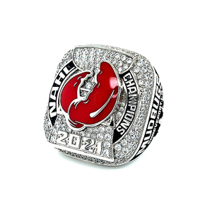 2022 Bague de championnat CIF Cardinal Gibbons Médaille d'État de football pour hommes Technique de coulée en métal San Gabriel - Product Image 5