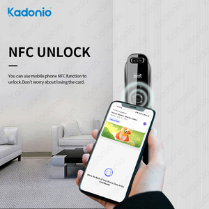 Kadonio điện sinh trắc học vân tay nhận dạng khuôn mặt thông minh cửa máy ảnh khóa cho cổng cửa gỗ - Product Image 5