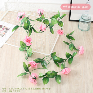 Guirlandes de roses artificielles parfumées vertes 200 cm, fleurs en soie pour décorations d'arche de mariage, accessoires pour la maison et l'extérieur - Product Image 3