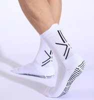 Chaussettes d'entraînement pour hommes, absorbant la transpiration, respirantes, épaisses, en tissu éponge, chaussettes de football professionnelles antidérapantes sur les semelles des pieds