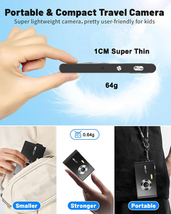 กล้องดิจิตอลบางเฉียบ 5K พกพาสะดวก โฟกัสอัตโนมัติ CMOS รองรับการ์ด TF ราคาประหยัด ถ่ายภาพและวิดีโอ กล้องคอมแพ็คแบบพกพา - Product Image 4
