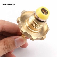 Valve de gonflage pour réchaud à gaz de camping IRONDONKEY, interface pour gaz liquéfié, tête de réchaud à gaz d'extérieur, valve de tuyau en caoutchouc, interface pour réservoir de gaz