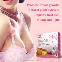 Courbes naturelles élargissement du sein café prend en charge les seins énormes levage gros seins café pour les femmes Booster amélioration Sexy Girl