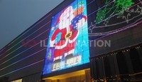 Écran vidéo LED transparent P20 DMX à prix abordable, étanche IP68, pour centres commerciaux et magasins de détail
