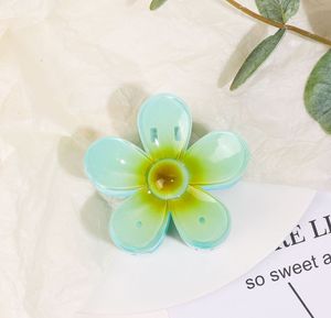 QianJin çiçek saç pençe klipsleri kaymaz saç tokalarım büyük saç yakalamak kelepçeleri kızlar için lastik toka klipler çene tokalarım - Product Image 6