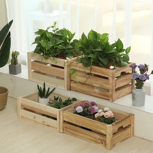 Bán buôn giá rẻ cổ điển handmade mộc mạc trái cây bằng gỗ thùng để bán - Product Image 3