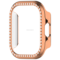 Coque de protection rigide scintillante pour Redmi Watch 6 Lite, avec cadre pare-chocs et diamants