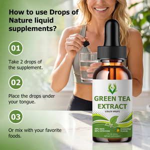 Factory Customization Green Tea Extract Liquid Drops Supports Immune System Skin Overall Wellness Contains Green Tea Extract - Product Image 5