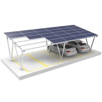 STO Kit Panel surya Carport, kekuatan tinggi bingkai Pv sistem Carport aluminium untuk mobil listrik
