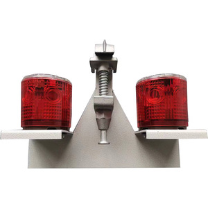 Luz de Advertencia LED SZSW2730, Alimentada por Energía Solar, Intermitente Roja, IP65, Marco de Aluminio, Luz de Señalización de Seguridad Vial - Product Image 3