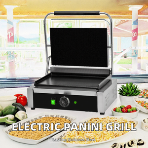 Plancha Eléctrica Comercial de Acero Inoxidable para Paninis, 2.2KW, 220V, para Hoteles, Restaurantes, Buffets, Catering, Parrilla para Hamburguesas - Product Image 2