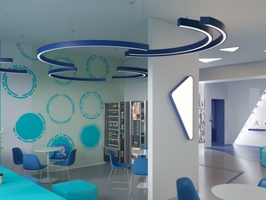 Concierge S serisi Led kolye işık 2700-6500K DALI kontrol IP20 Ra80 Concierge kitabevi alımı için - Product Image 4