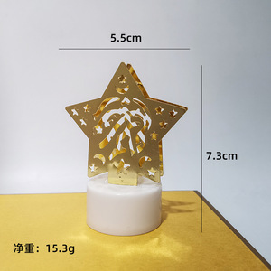 LED-Kerzenlichter für Muslimische Heimdekorationen - Ramadan Kareem & Eid Mubarak Party-Tischdekoration zum Feiern des Eid <span class=keywords><strong>Moubarak</strong></span> - Product Image 6