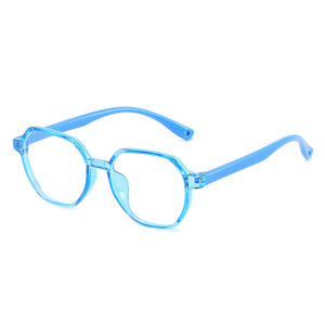 Jamie 2070 Children's Anti Blue Light Glasses Transparent Jelly Color Square Frame Plano Lenses TR90 Ultralight - Product Image 4
