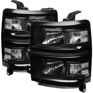Phares halogènes noirs pour Chevrolet <span class=keywords><strong>Silverado</strong></span> 1500 2014-2015, côté conducteur + passager, GM2502389 GM2503389 - Product Image 4