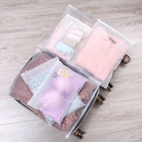 Sac plastique pour vêtements en PVC, personnalisé, emballage de vêtements, à fermeture éclair pour maillots de bain et sous-vêtements, 10 unités