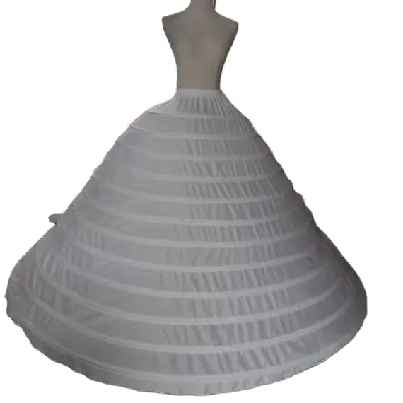 Vendita calda accessori da sposa 12 cerchi abito da sposa oversize gonne diametro 180cm cancan tutu crinolina sottoveste