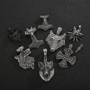 Kalen Noridc-collar con colgante de diente de Lobo, joyería de acero inoxidable, amuleto de runas, martillo, Thor, punta de lanza, nórdico, Vikingo, nórdico, Mjolnir - Product Image 1