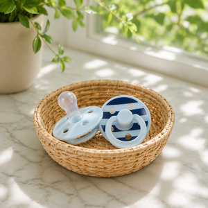 Sucette bébé intégrée en silicone ultra-douce à rayures PP, motif écossais imprimé moderne et écologique, pour la <span class=keywords><strong>nuit</strong></span>, 0-12 mois - Product Image 3