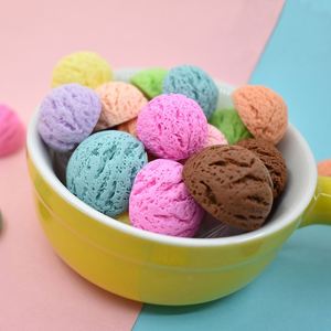 Cabochon en résine en forme de <span class=keywords><strong>boule</strong></span> de crème glacée 3D semi-ronde pour la décoration <span class=keywords><strong>artisanale</strong></span> - Product Image 4
