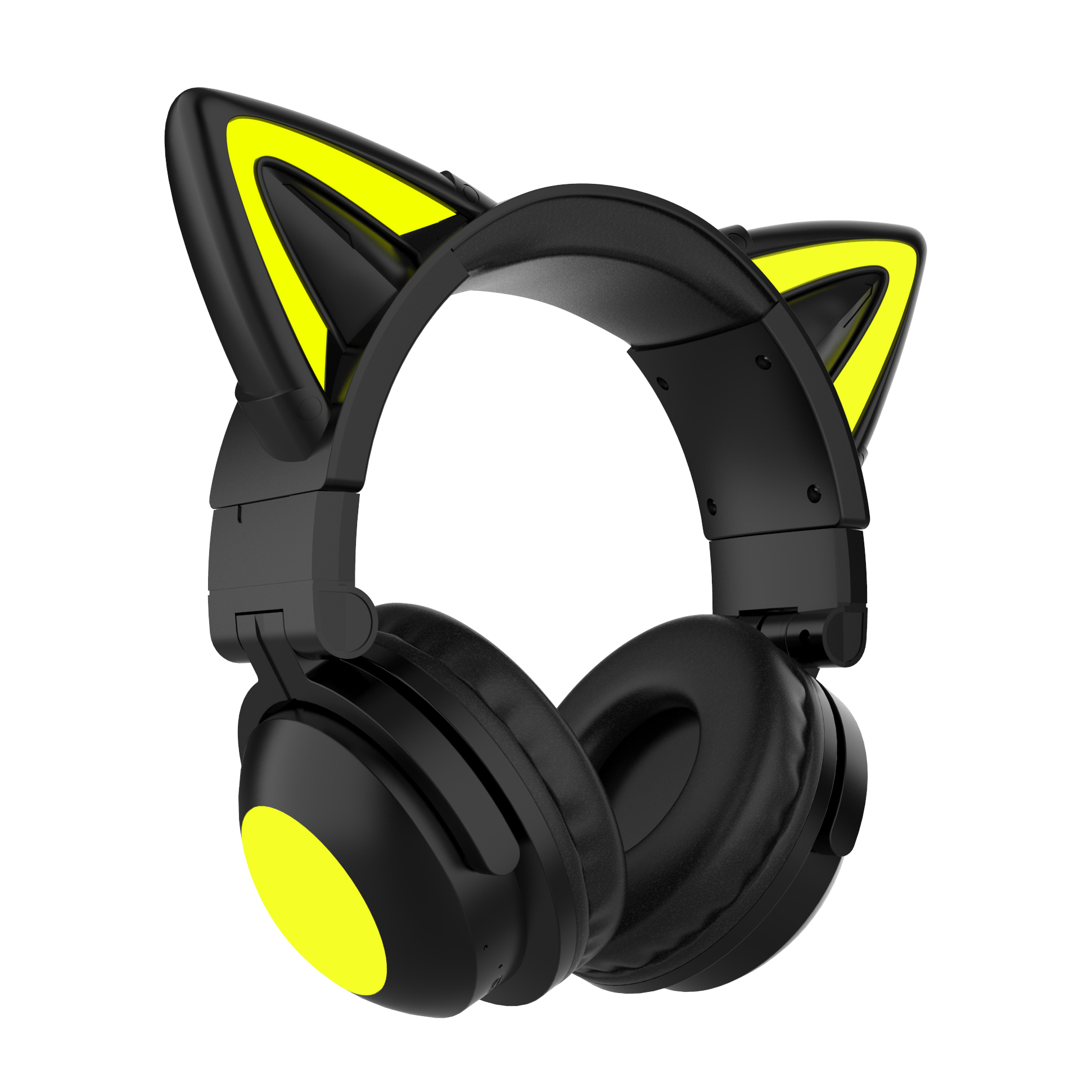 ZW-068 ワイヤレスゲーミングヘッドフォン Original Factory ZW-068 Cat Ear Luminous Wireless Headphones