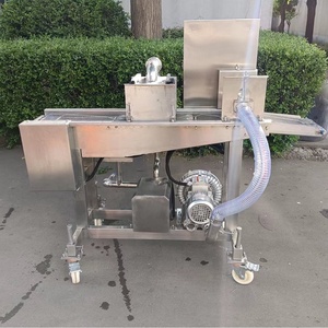 Machine automatique pour l'enrobage de pâte à frire de boules de pommes de terre au fromage frit, rondelles d'oignons de crevettes, croquettes de poulet - Product Image 4