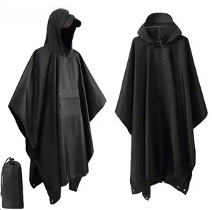 Impermeabile con cappuccio Poncho esterno leggero 3 in 1 con maniche impermeabili copri pioggia per tenda per <span class=keywords><strong>moto</strong></span> per escursioni in campeggio - Product Image 5