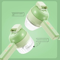 Elektrische roestvrijstalen plastic groentehakker 250ML USB mini-voedselhakker knoflookpers duurzaam voor thuisgebruik