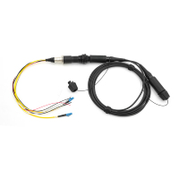 MIL-DTL-83526 HMA Compatible IP68 2 canaux 4 canaux Prise de faisceau étendue vers SMPTE 3K.93.C Connecteur hybride Adaptateur à fibre optique