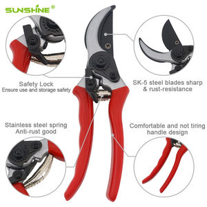 SUNSHINE 8'' Professional Sharp Bypass <strong>Pruning</strong> <strong>Shears</strong> Tree Trimmers Secateurs Hand Pruner Bonsai Cutters Garden <strong>Shears</strong> Clippers - Product Image 2
