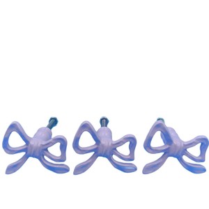 Pink Bow Cabinet Handles French Style <b>Plastic</b> Novelty Shape Drawer <b>Wardrobe</b> Door Knobs - Product Image 5