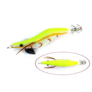 LETOYO 10g 15g 20g Japan Style Squid Jig Wood Shrimp Hook Egi Fishing Lure Octopus Seiche Lure Squid Jig Big Size