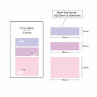 Blocs-notes autocollants pour liste de tâches, mémo pour usage au bureau