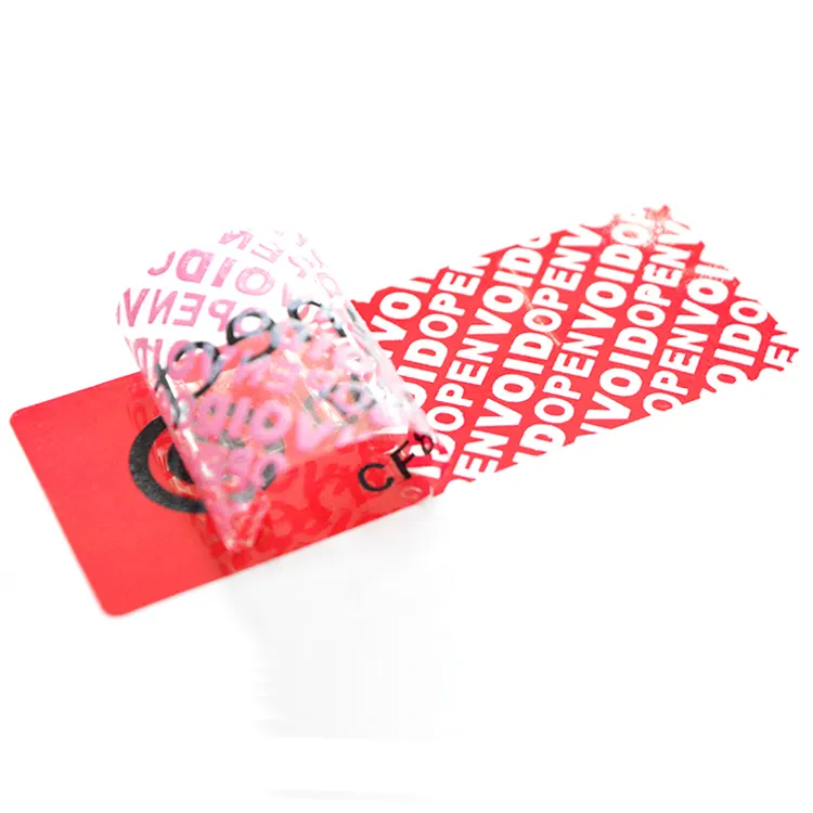 Étiquette autocollante personnalisée VOID, pour emballage, sceau de sécurité, autocollant de sécurité, garantie dégradé, 24 pièces