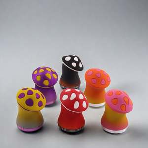 Nuevo Molinillo de Hierbas Creativo con Forma de Hongo y Degradado de Color, de Zinc, 63 mm, 4 Piezas, Molinillo Manual de Hierbas, Accesorios para Fumar - Product Image 6