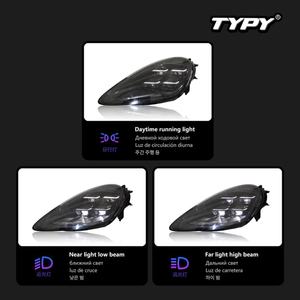 Ensemble de phares de style automobile pour Porsche Cayenne 9Y0 2018-2023, mise à niveau des phares vers le style Cayenne 2024, phares dynamiques - Product Image 4