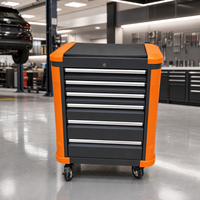Armoire à tiroirs métallique robuste OEM d'usine, tiroirs verrouillables en acier, roulettes, capacité de charge de 200 kg, garantie de 3 ans, coffre à outils