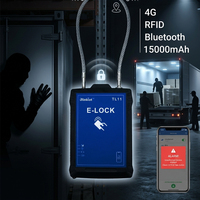 Serrure GPS de sécurité pour marchandises sans clé 4G IoT avec RFID, BLE et intégration API Cloud